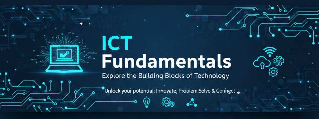 ICT Fundamentals
Explore the Building Blocks of Technology

Unlock your potential to Innovate Problem Solving and Connect